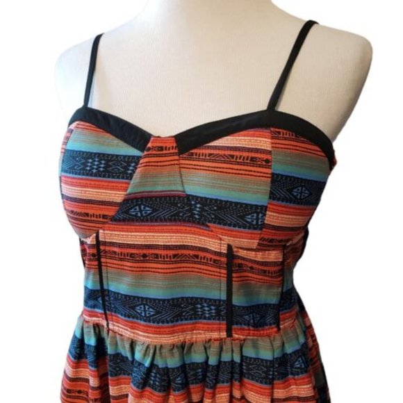 SALE Band Of Gypsies Floral Padded Bra Top Mini Dress Size  M - Picture 2 of 5